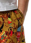 Men's Bohemian Carnival Print Harem Baggy Genie Yoga Drop Crotch Pants Joggers Sweatpants Trousers