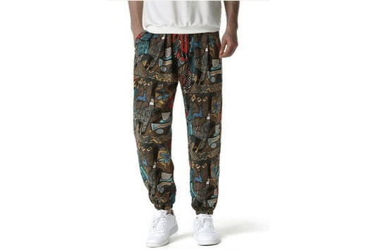 Men's Bohemian Gent Light Joggers - (Harem,Baggy, Genie, Yoga, Drop Crotch, Pants, Joggers, Sweatpants ,Trousers)