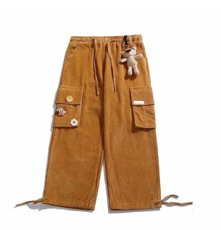 Retro Corduroy Pants Trousers