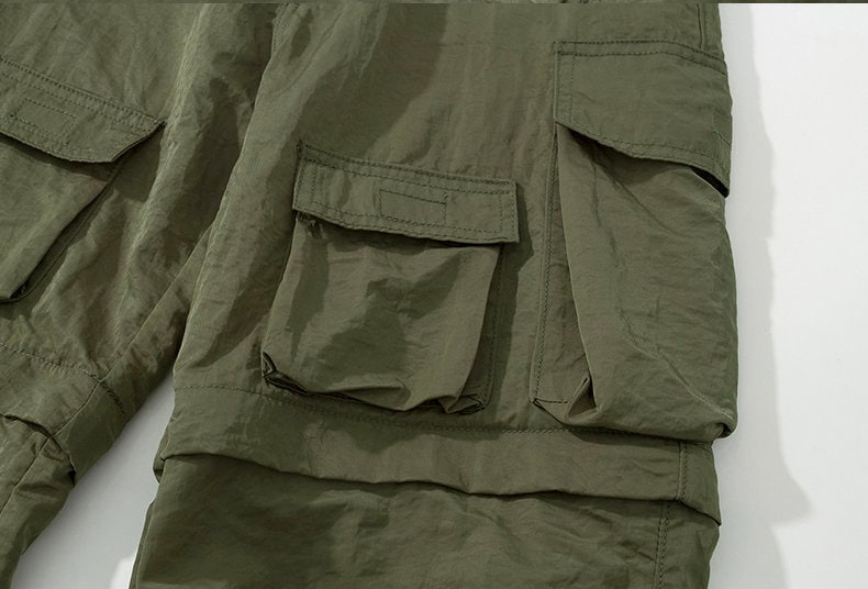 Bohemian Gent Men's Knee Detachable Multi-pockets Cargo Pants