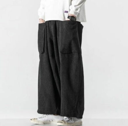 Bohemian Gent Kimono Harem Japanese Hakama Style Layered Trouser Pants