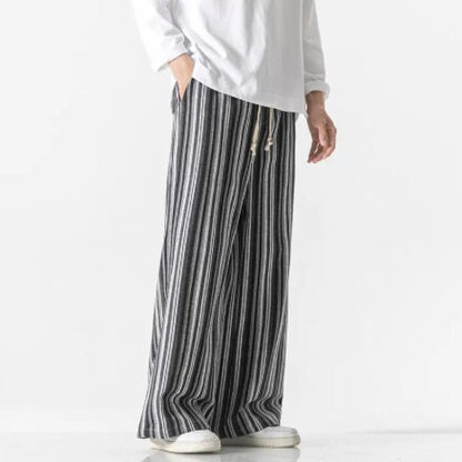 Bohemian Gent Kimono Harem Japanese Hakama Style Layered Trouser Pants